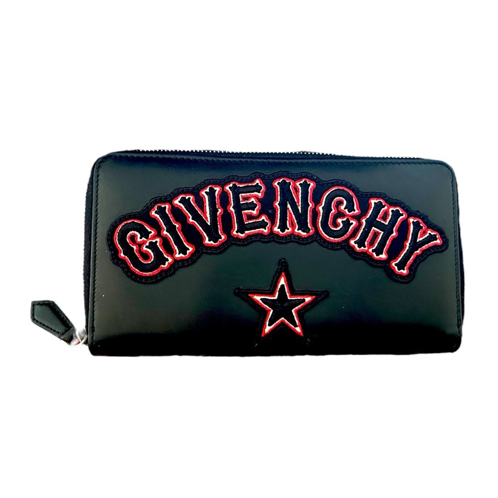 GIVENCHY RARE Embellished Calfskin Zip Wallet